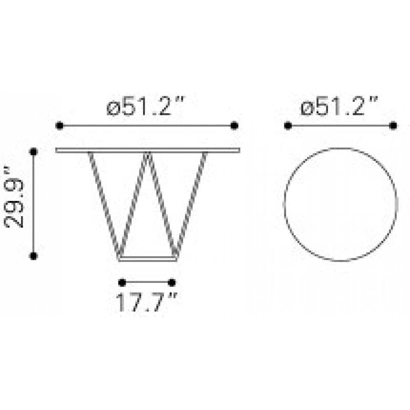 Zuo Tintern Dining Table | Dining Tables | Modishstore-5