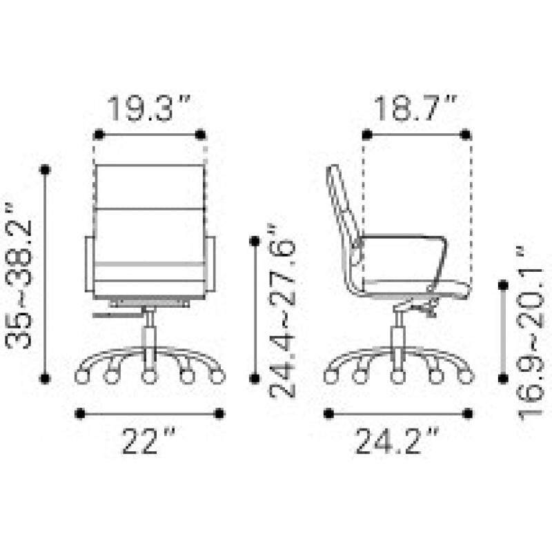 Zuo Ithaca Office Chair | Office Chairs | Modishstore-7