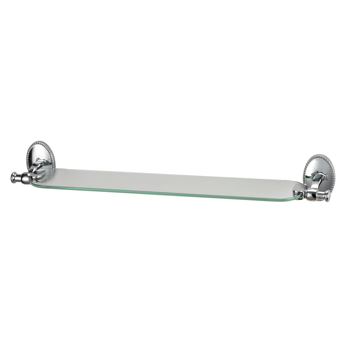 ELK Lighting Glass Shelf With Chrome Accents And Detailed Back Plate Wall Shelf, ELK Lighting, - Modish Store | Modishstore | Wall Shelf