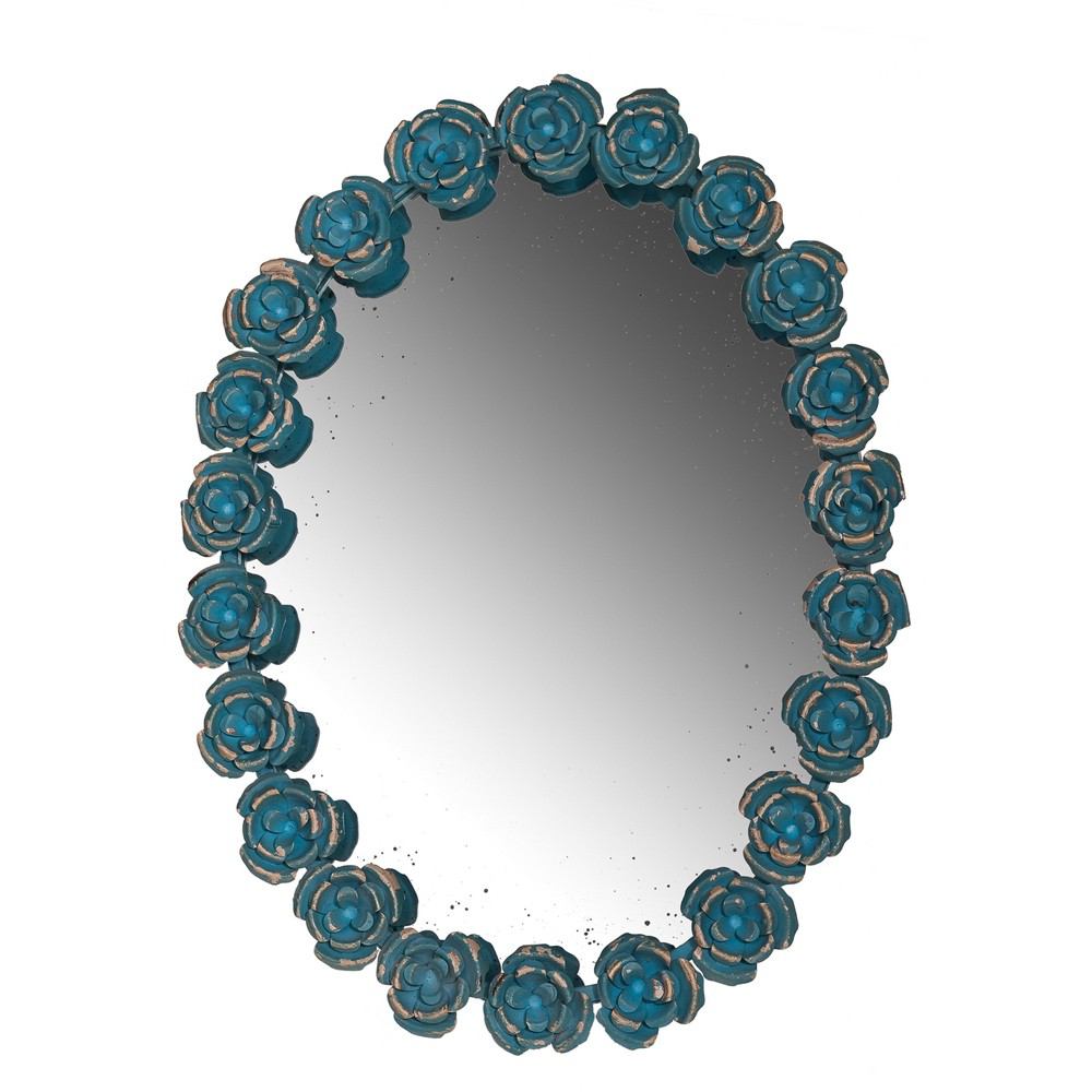A&B Home Wall Mirror - Set of 2 - Blue
