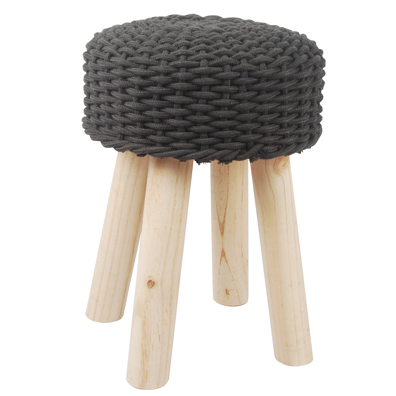 A&B Home Austen Cotton Rope Stool