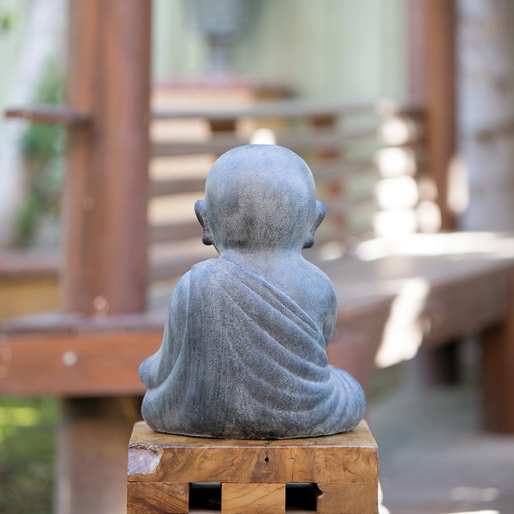Garden Age Supply Praying Shaolin Set of 2 | Sculptures | Modishstore-2