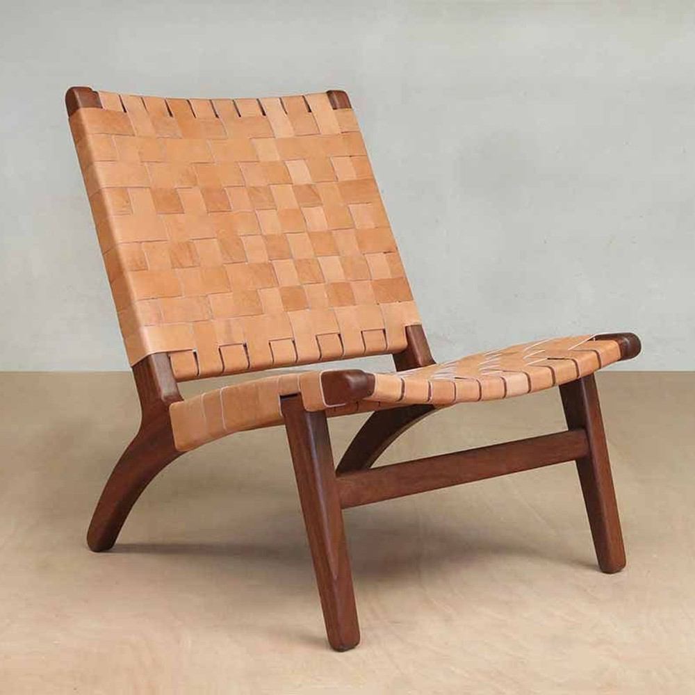 Masaya Lounge Chair - Barley Leather