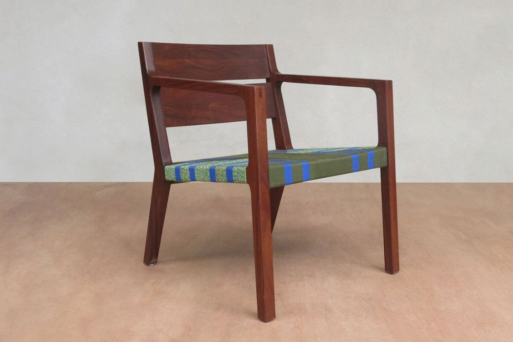 Masaya Managua Arm Chair - Handwoven And Rosita Walnut