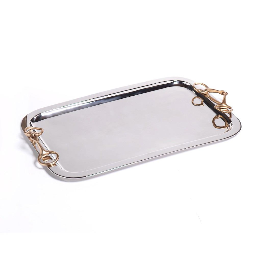 Zodax 24-Inch Imani Rectangular Tray with Handles | Trays | Modishstore-2