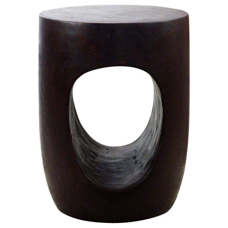 Haussmann Big Eye 15" Dia - Dark Walnut | Stools & Benches | Modishstore-4