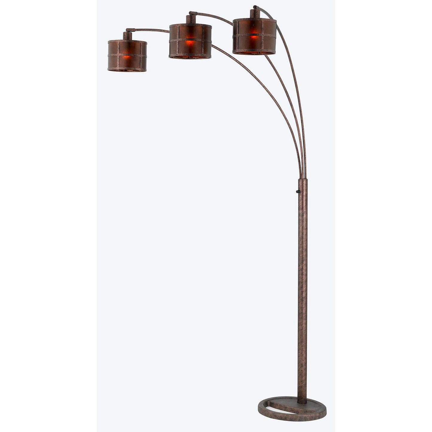Cal Lighting BO-2036-3L 60W X 3 Mica Arc Lamp With Heavy Base-2