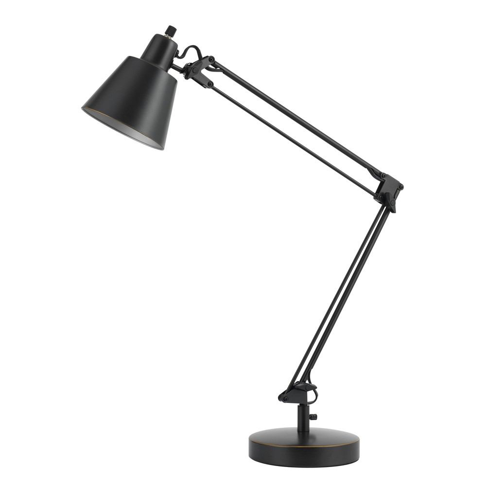 Cal Lighting BO-2165TB-DB 60W Udbina DK Lable with Adjustable Arms | Modishstore | Desk Lamps