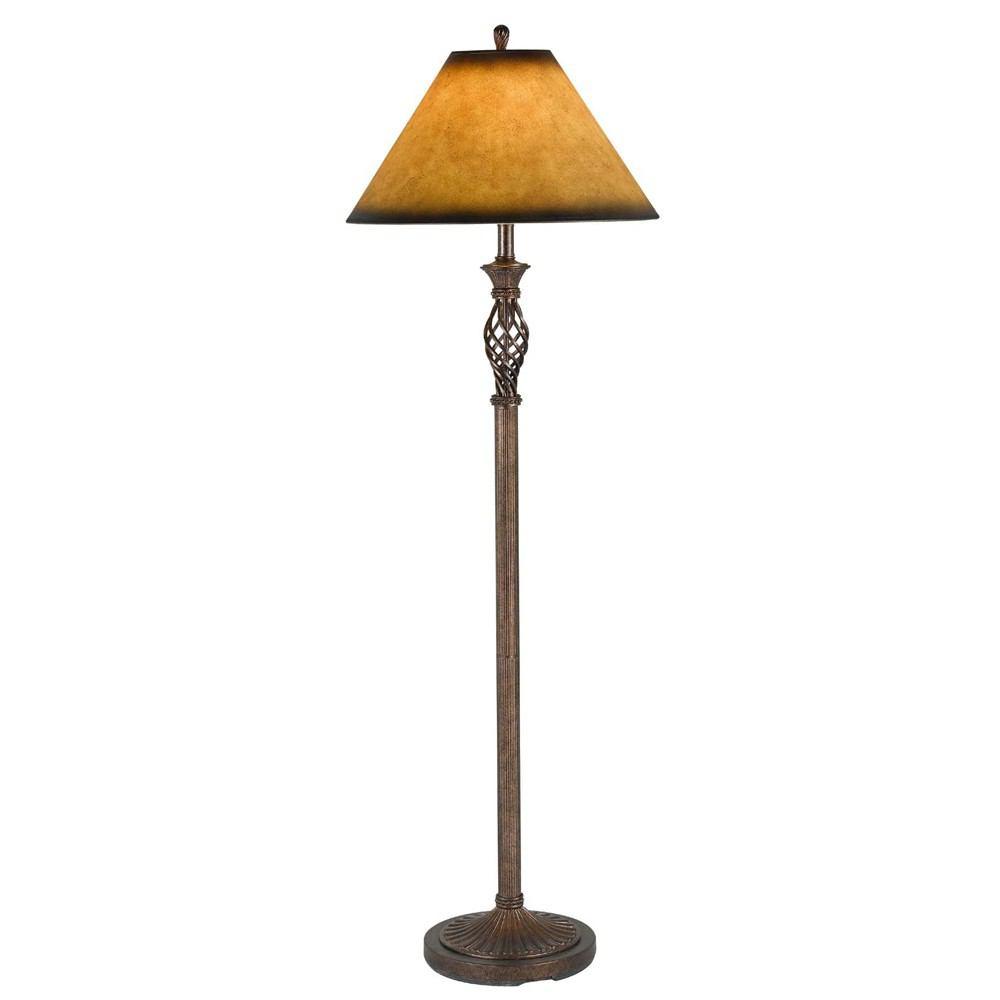 Cal Lighting BO-231FL 150W 3Way Twisted Cage Floor Lamp-2