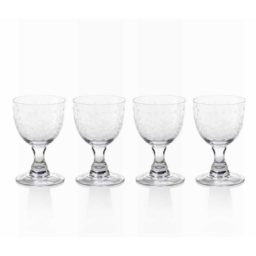 Zodax 5.5-Inch Tall Patia White Wine Glass - Set of 4 | Drinkware | Modishstore-2