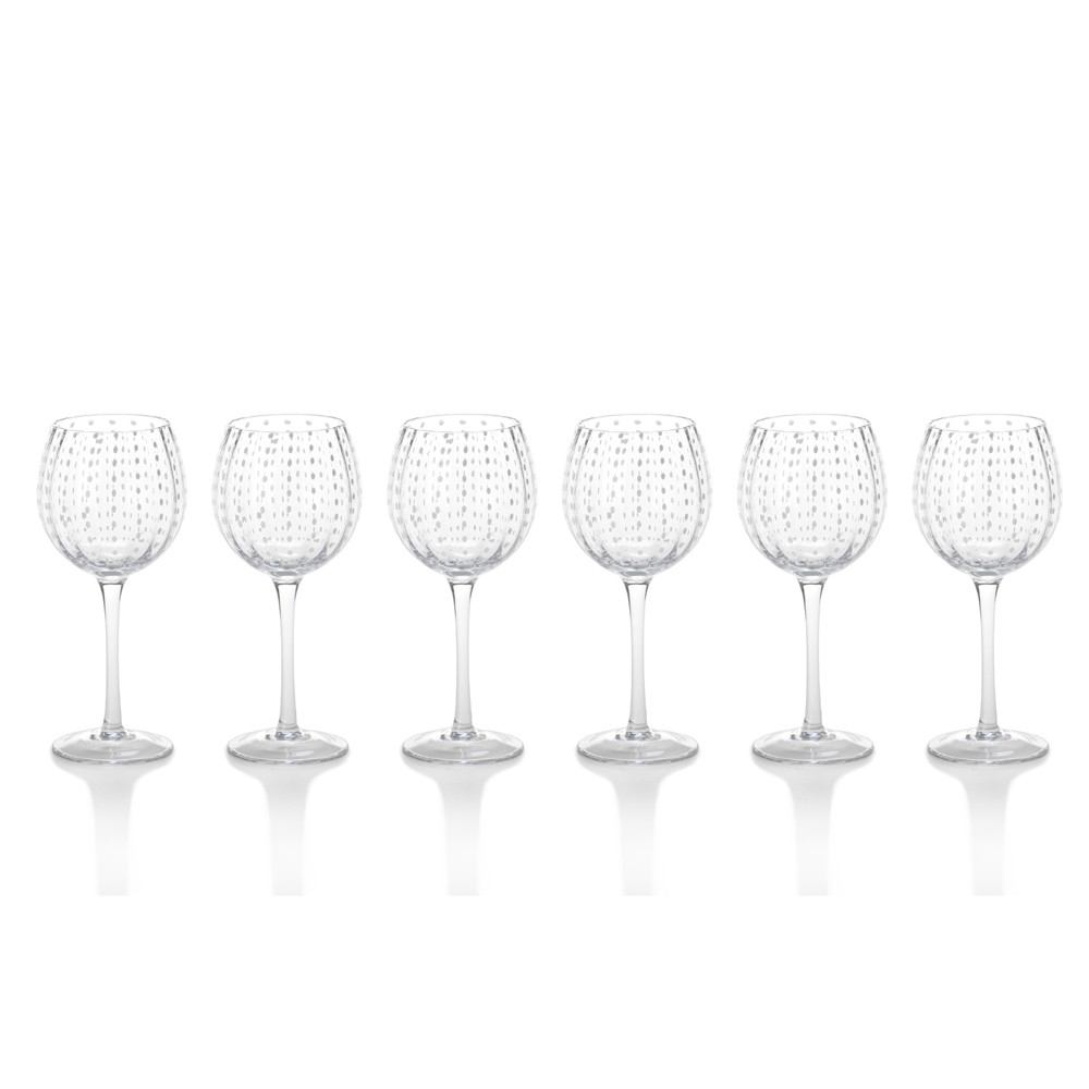 Zodax 8.5-Inch Tall Fintan Wine Goblets - Set of 6 | Drinkware | Modishstore