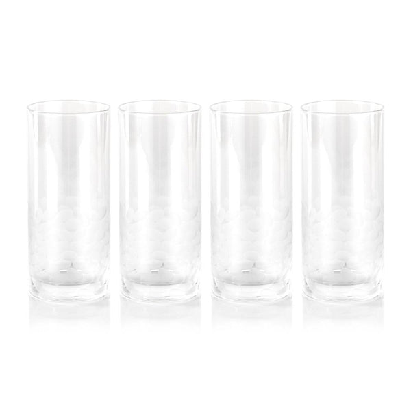 Zodax Villa Highball Glass - Set of 4 | Drinkware | Modishstore-2