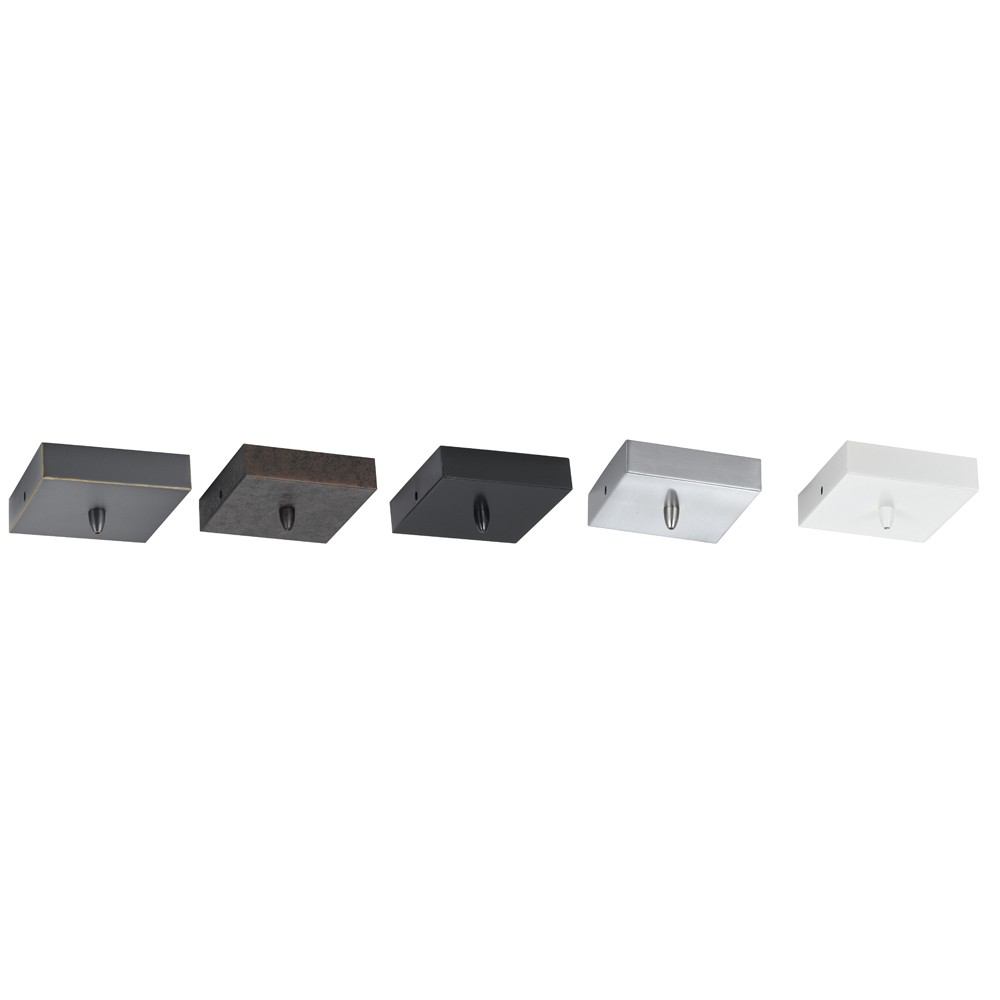 Cal Lighting CP-973-RU Square Single Lighting Canopy | Modishstore | Pendant Lamps