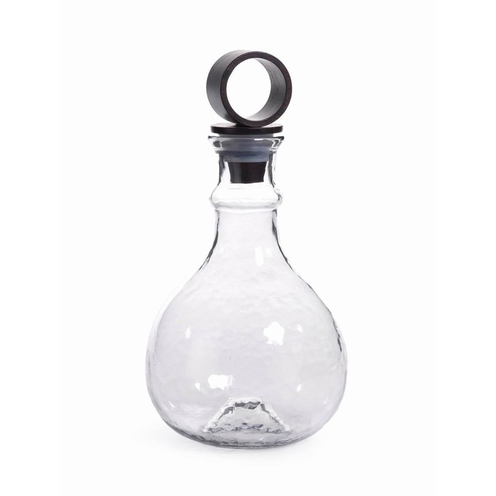 Zodax 12.5-Inch Tall Garan Hammered Glass Decanter | Decanters | Modishstore-2