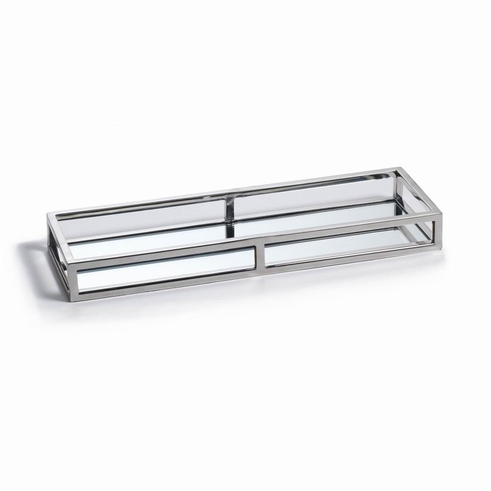 Zodax Rectangular Narrow Mirrored Tray | Decorative Trays & Dishes | Modishstore-2