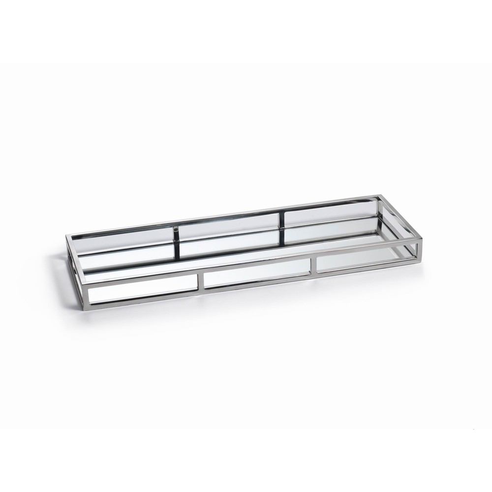 Zodax Rectangular Narrow Mirrored Tray | Decorative Trays & Dishes | Modishstore-3