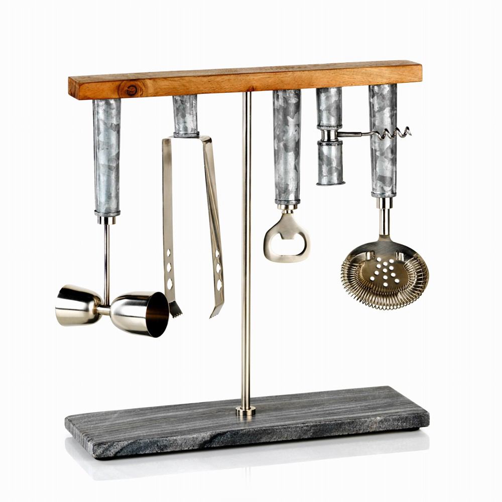 Zodax Kalua 5-Piece Bar Tool Set | Wine & Bar Accessories | Modishstore-2