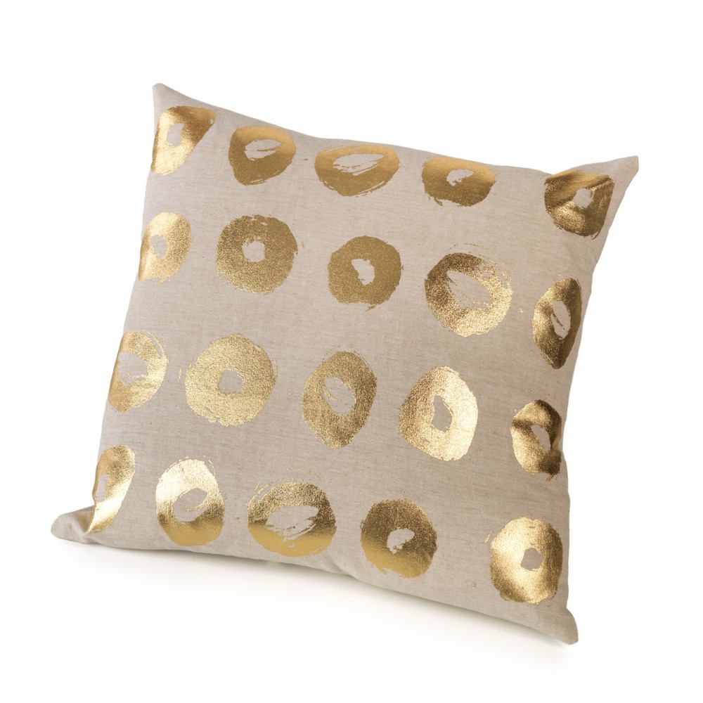 Zodax Circles Cotton Throw Pillow - 18" x 18" | Pillows | Modishstore-2