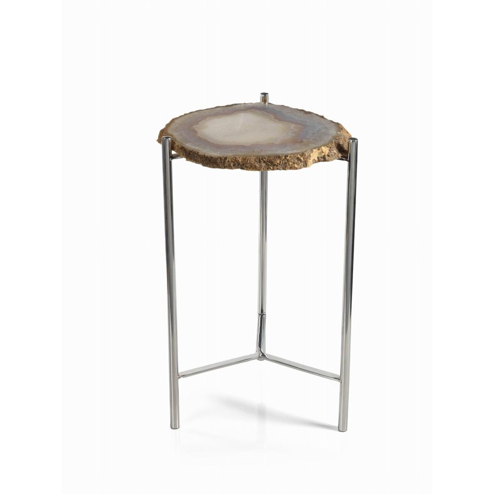 Zodax Savona 21-Inch Tall Agate Accent Table | Accent Tables | Modishstore-2