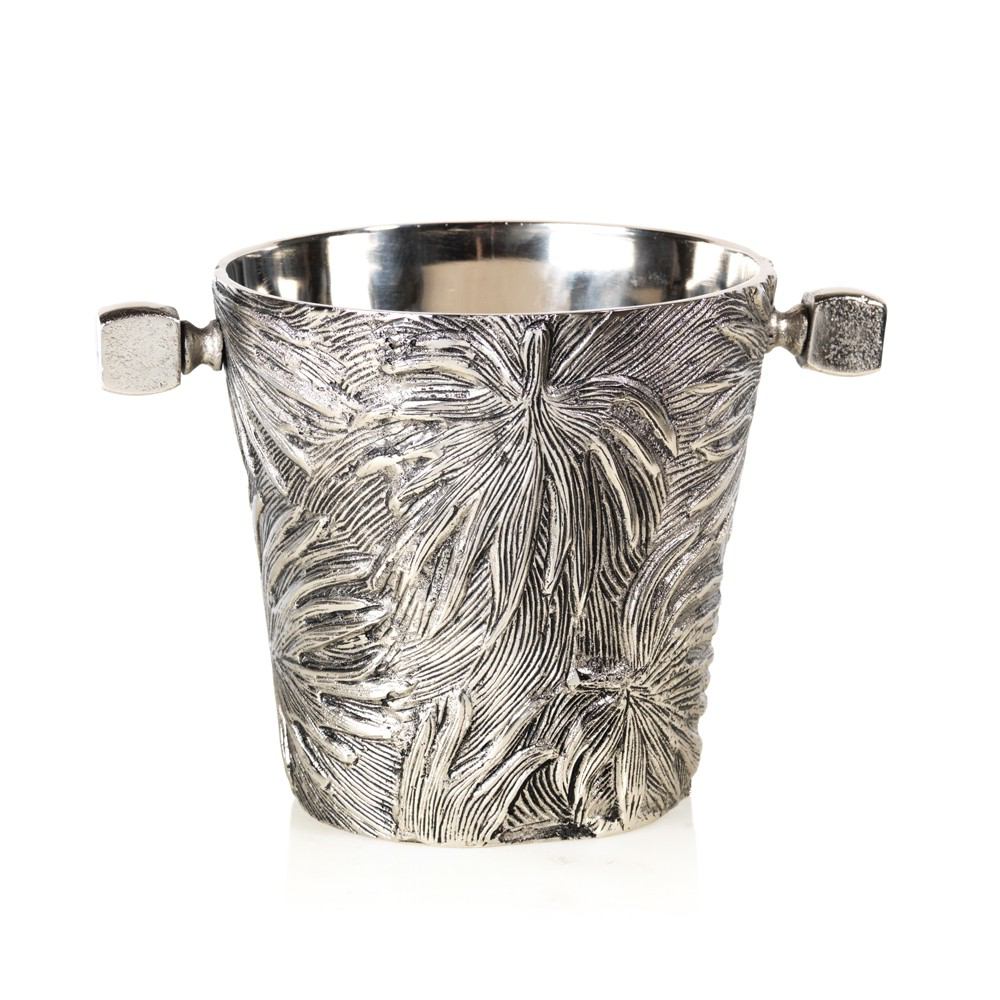 Zodax Palm 7.5-Inch Tall Aluminum Wine Cooler | Ice & Party Buckets | Modishstore-2