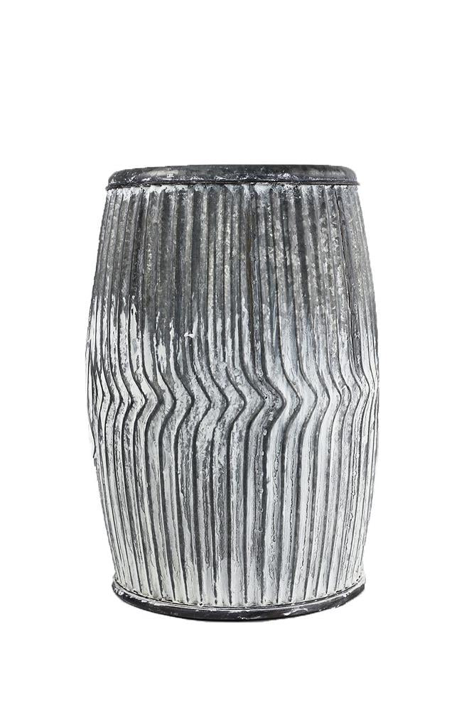 Vagabond Vintage Galvanized Dolly Seats/Planters | Modishstore | Planters, Troughs & Cachepots-2