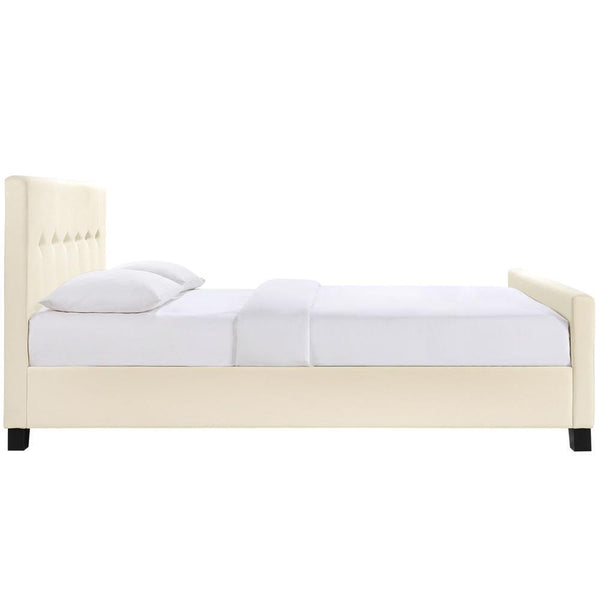 Modway Abigail Queen Bed - Ivory | Beds | Modishstore-2