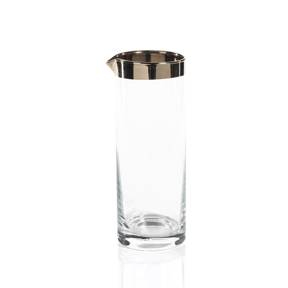 Zodax London Cocktail Martini Pitcher with Platinum Band | Beverage Dispensers | Modishstore-2