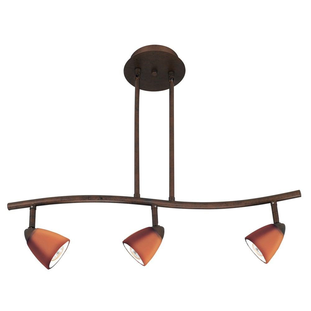 Cal Lighting SL-954-3-RU/AM 3 Lights Serpentine Light 120V | Modishstore | Ceiling Lamps