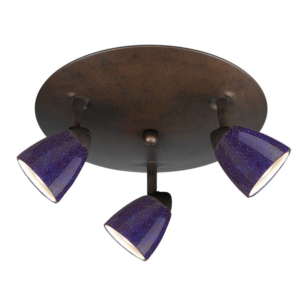 Cal Lighting SL-954-3R-RUBLS 3 Lights Orbit Round 120V | Modishstore | Ceiling Lamps