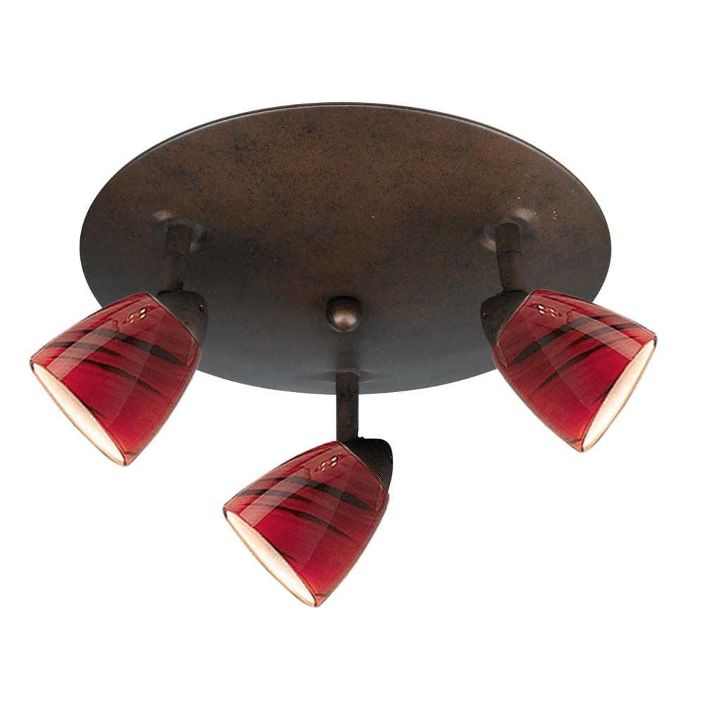 Cal Lighting SL-954-3R-RURDS 3 Lights Orbit Round 120V | Modishstore | Ceiling Lamps