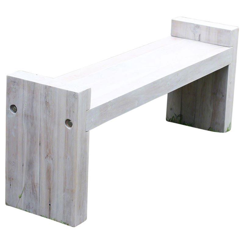 Haussmann Teak Block Bench 48" KD Agate Grey Oil | Stools & Benches | Modishstore-4