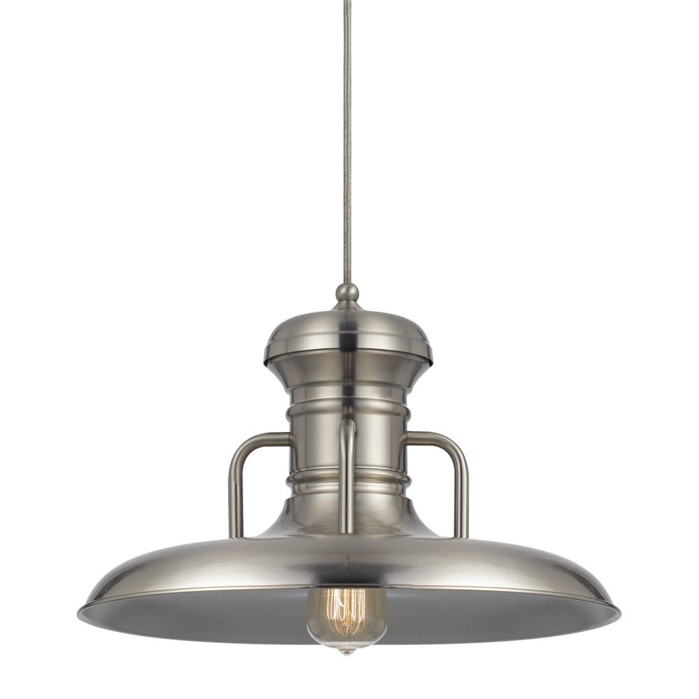 Cal Lighting UP-1110-6-BS 100W Winterset Metal Pendant | Modishstore | Pendant Lamps