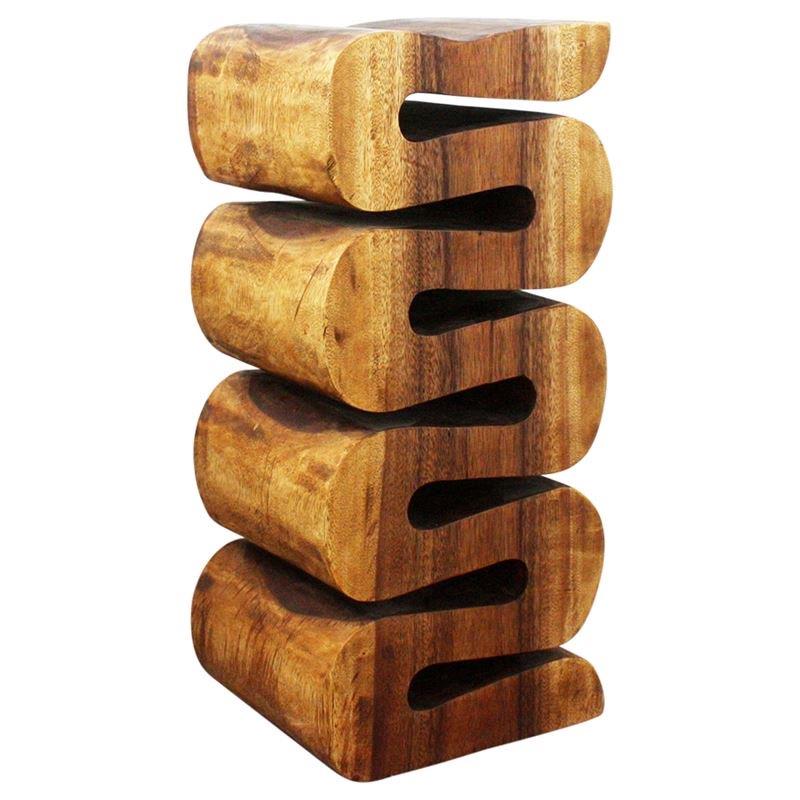Haussmann Wave 30" H - Walnut | Stools & Benches | Modishstore-4