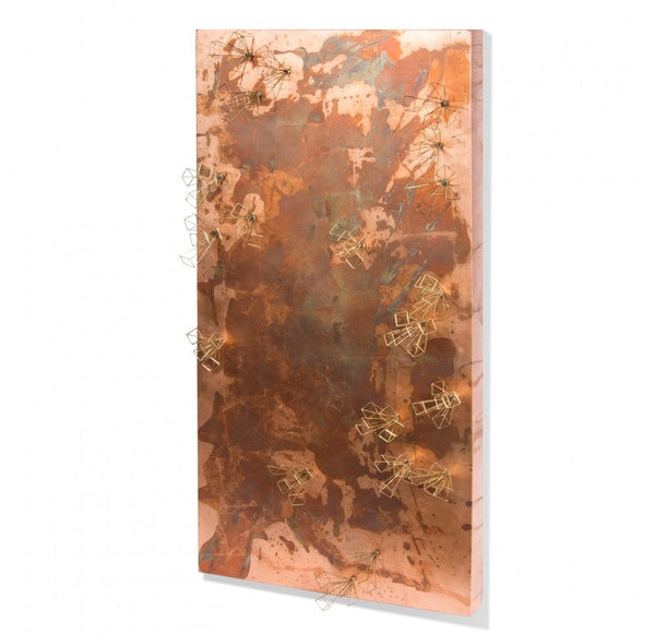 Wall Play Substrate, Patinated, 'Rays' by Gold Leaf Design Group | Wall Decor | Modishstore