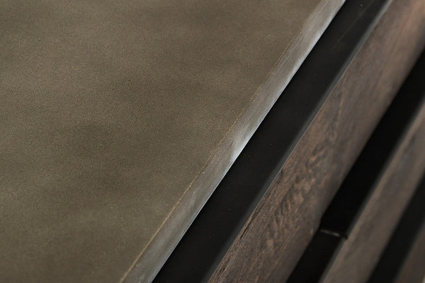 Vig Furniture Modrest Selma Modern Dark Aged Oak & Concrete Dresser | Modishstore | Dressers-2