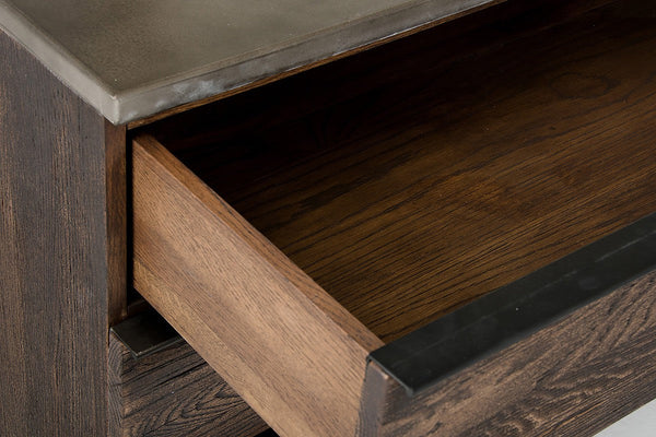 Vig Furniture Modrest Selma Modern Dark Aged Oak & Concrete Dresser | Modishstore | Dressers-3