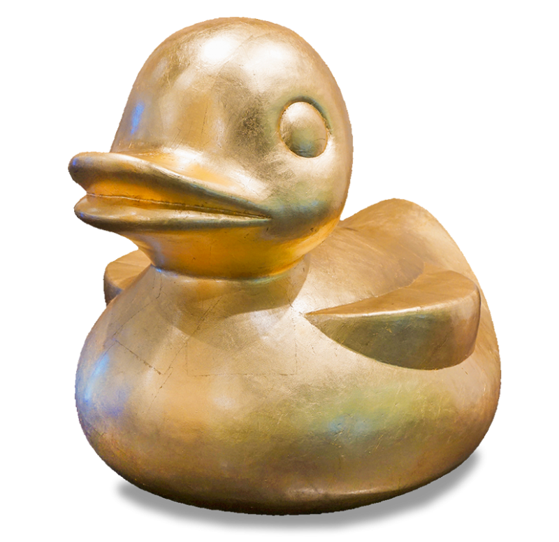 Gold Leaf Design Group Fiberglass Duck | Sculptures | Modishstore