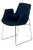 Vig Furniture Modrest Altair Modern Blue Fabric Dining Chair | Modishstore | Dining Chairs