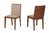 Vig Furniture Modrest Codex Modern Tobacco & Beige Desk Chair | Modishstore | Accent Chairs