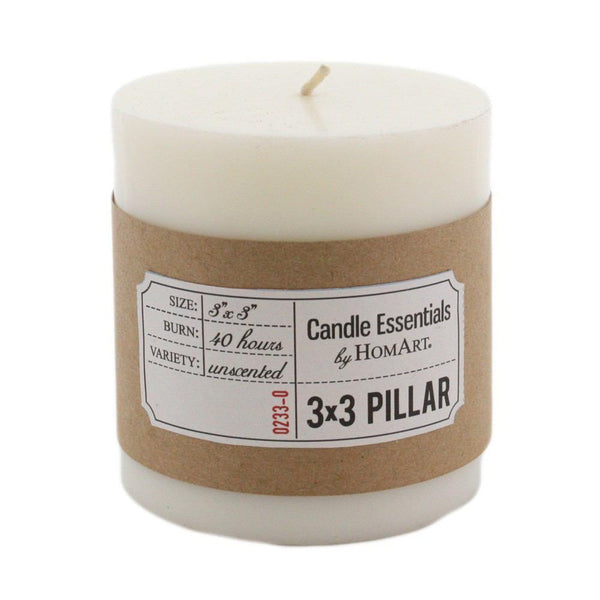 HomArt Pillar - Ivory - 3 x 3 - Set of 6-5