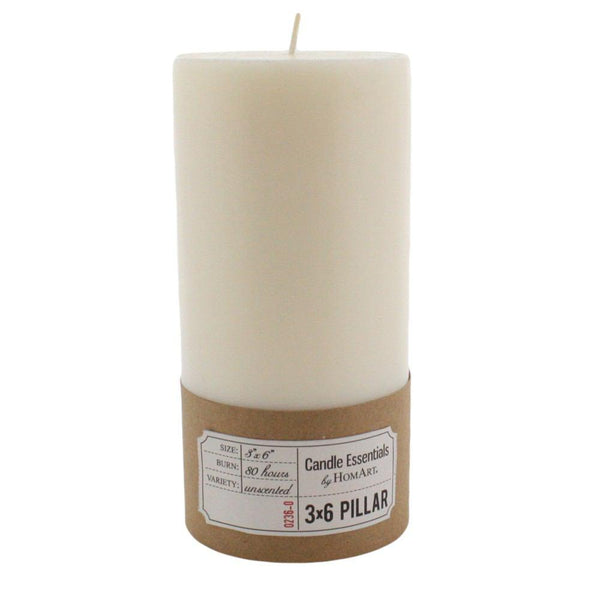 HomArt Pillar - Ivory - 3 x 6 - Set of 6-6
