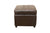 Baxton Studio Dark Brown Full Leather Storage Cube Ottoman | Modishstore | Ottomans