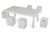 Vig Furniture Modrest Yem Ivory Concrete Dining Stool | Modishstore | Stools & Benches-5
