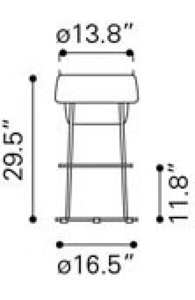 Zuo Pop Barstool | Bar Stools | Modishstore-4