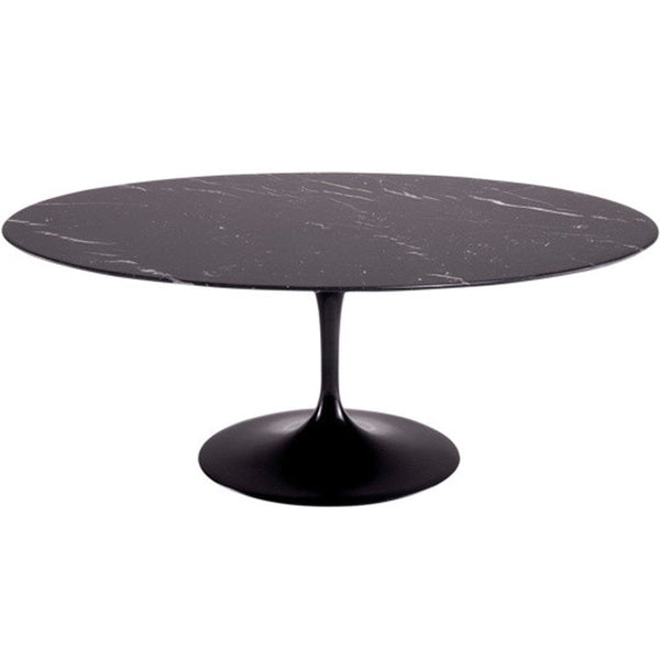 Fine Mod Imports Flower Marble Table Oval 78