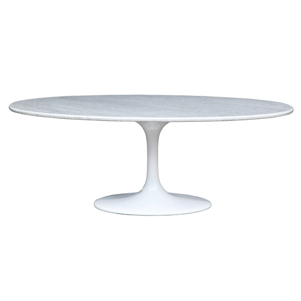 Fine Mod Imports Flower Marble Table Oval 78