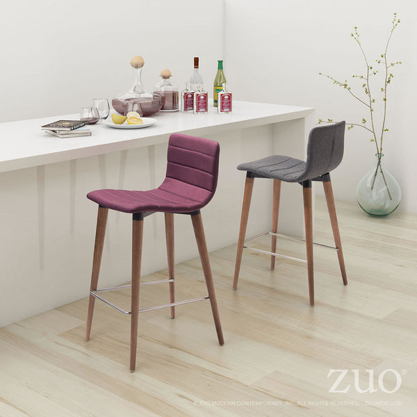 Zuo Jericho Counter Chair - Set Of 2 | Counter Stools | Modishstore