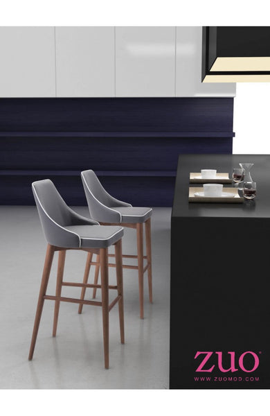 Zuo Moor Bar Chair | Bar Stools | Modishstore