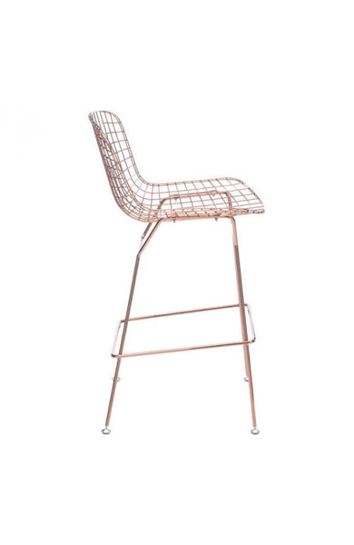 Zuo Wire Bar Chair - Set Of 2 | Bar Stools | Modishstore-8