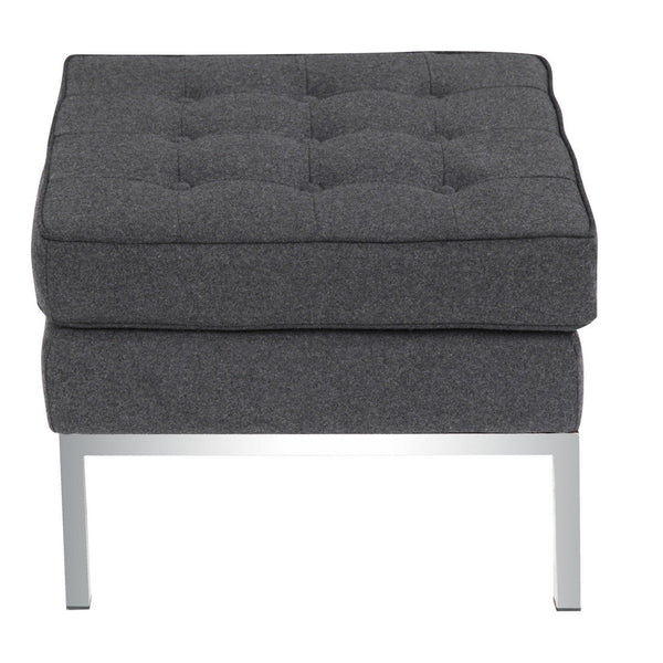 Fine Mod Imports Button Ottoman in Wool | Ottomans | Modishstore-2